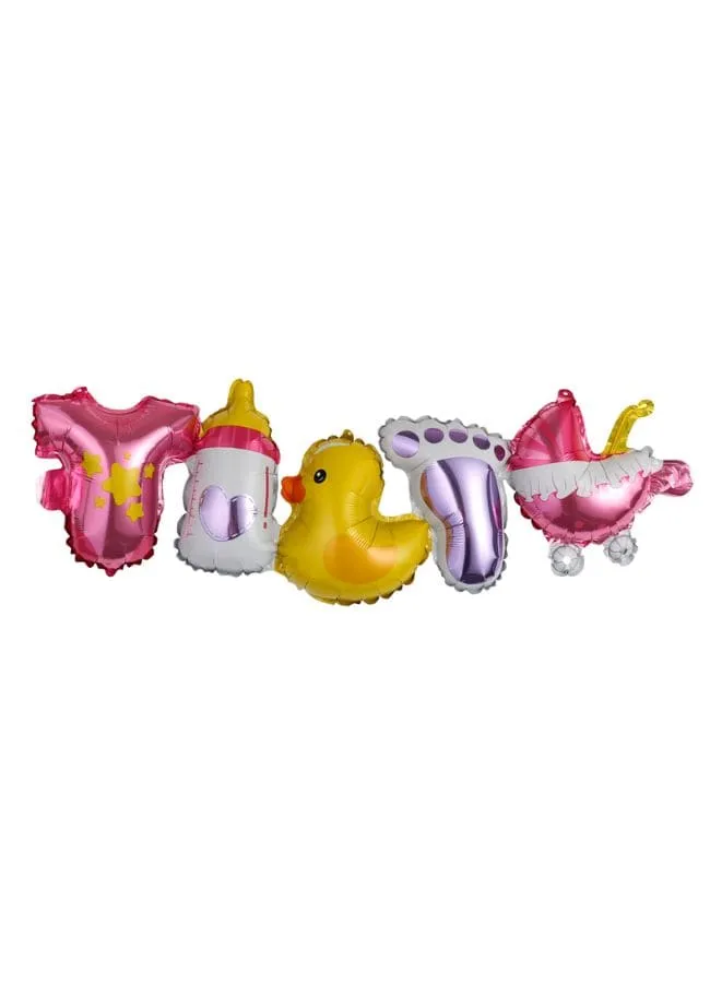 5 pc Party Balloons for Kid's Party, Foil Balloon Theme Decorations for Birthday, Baby Shower