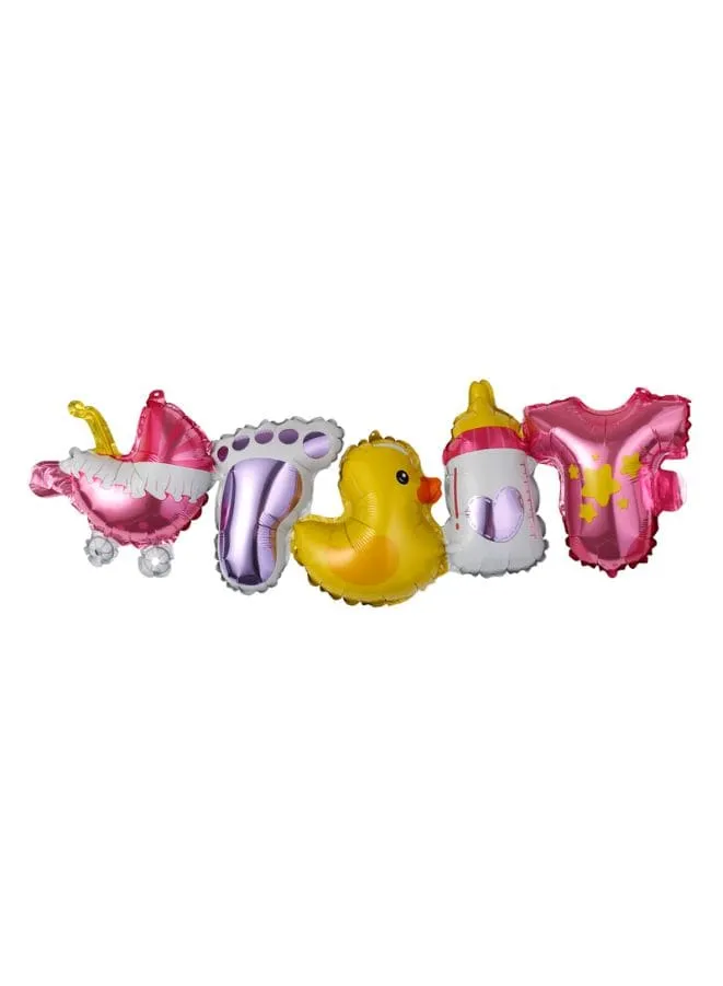 5 pc Party Balloons for Kid's Party, Foil Balloon Theme Decorations for Birthday, Baby Shower