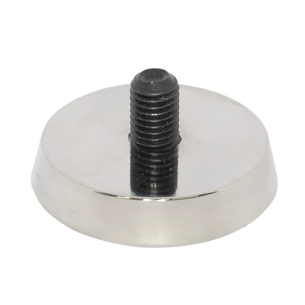 Neodymium Magnetic Fixing Plate – D60mm | M12 Thread x 30mm